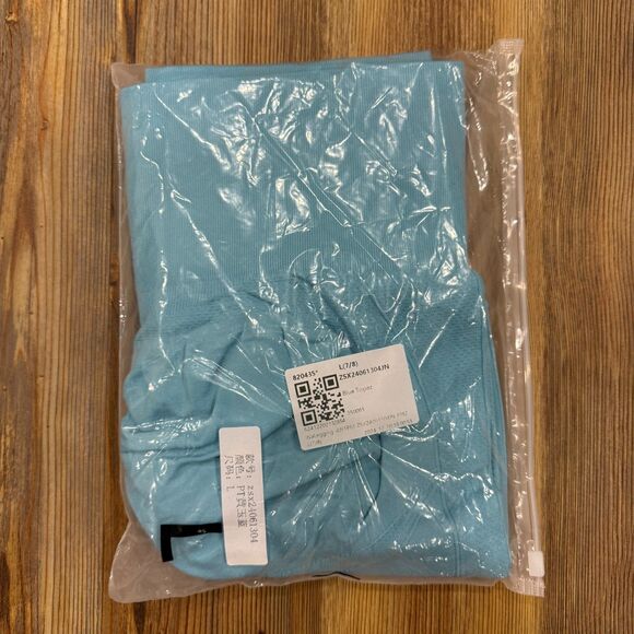 HALARA NWOT Seamless Flow High Waist Tummy Control Butt Lift Blue Leggings Large - Picture 5 of 11
